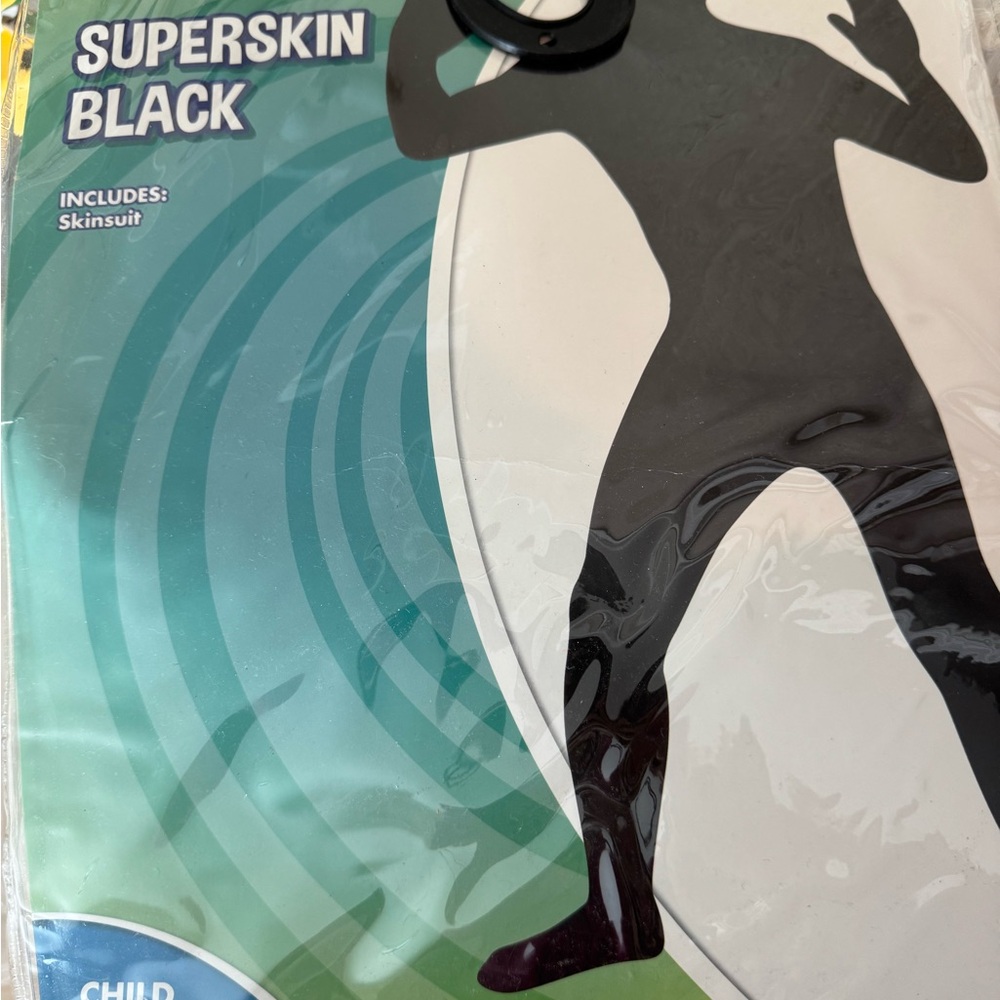 Superskin Black Kids Costume